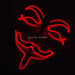 Luminous Led Neon Light Mask v for Vendetta Guy Fawkes