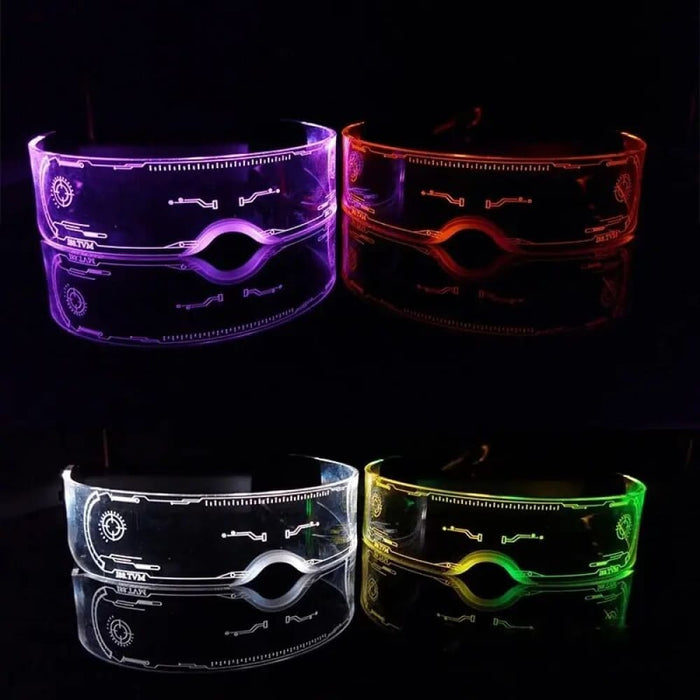 Led Luminous Vintage Colourful Light Up Glasses For Party