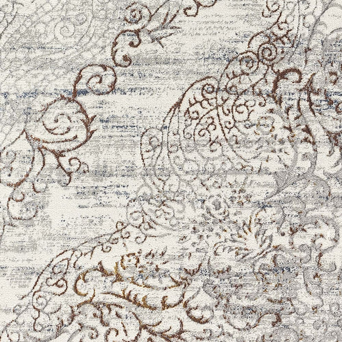 Luxe Vintage Textured Rug Cream 200x290