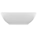 Luxury Basin Oval-shaped Matt White 40x33 Cm Ceramic Oalkxo