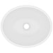 Luxury Basin Oval-shaped Matt White 40x33 Cm Ceramic Oalkxo