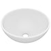Luxury Bathroom Basin Round Matt White 32.5x14 Cm Ceramic