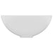 Luxury Bathroom Basin Round Matt White 32.5x14 Cm Ceramic