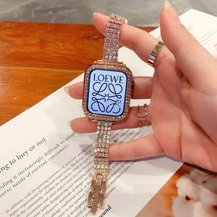 Luxury Diamond Bracelet Loop Strap for Apple Watch