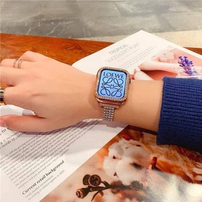 Luxury Diamond Bracelet Loop Strap for Apple Watch