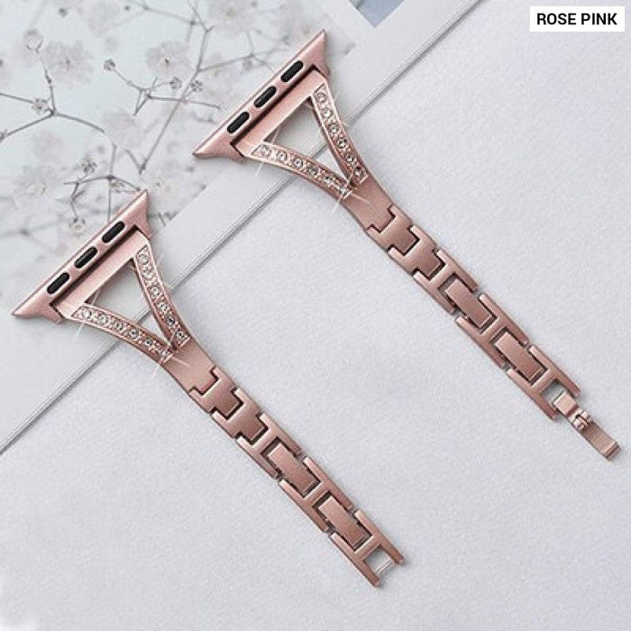 Luxury Diamond Stainless Steel Band for Apple Watch