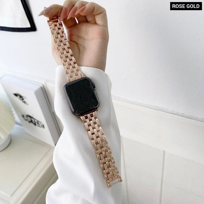 Luxury Diamond Steel Loop Strap for Apple Watch