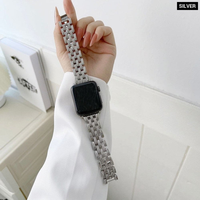 Luxury Diamond Steel Loop Strap for Apple Watch