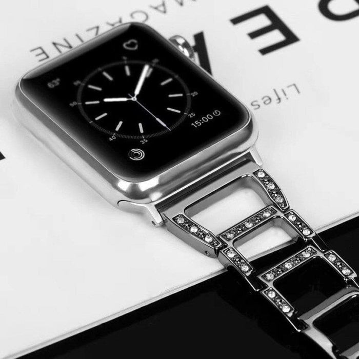 Luxury Metal Diamond Bracelet Strap For Apple Watch Band