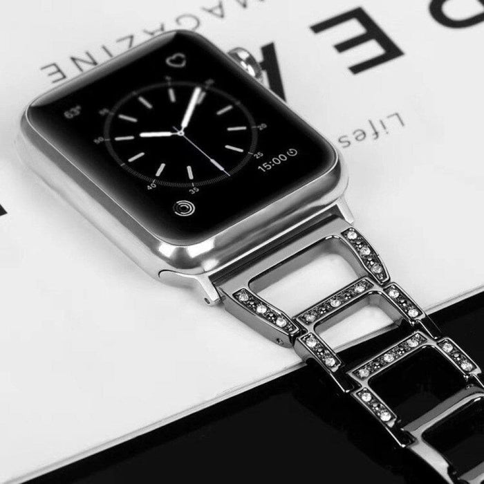 Luxury Metal Diamond Bracelet Strap for Apple Watch Band
