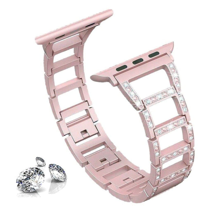 Luxury Metal Diamond Bracelet Strap for Apple Watch Band