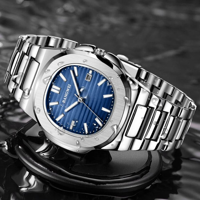 Luxury Men Quartz Wristwatches 30m Waterproof Automatic