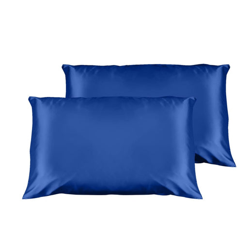 Luxury Satin Pillowcase Twin Pack Size With Gift Box - Navy