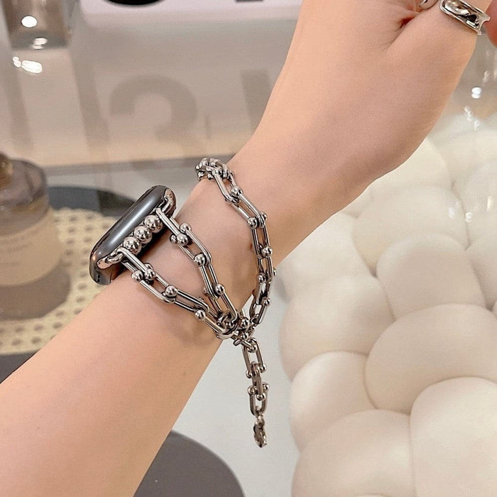 Luxury Stainless Steel Band Chain For Apple Watch