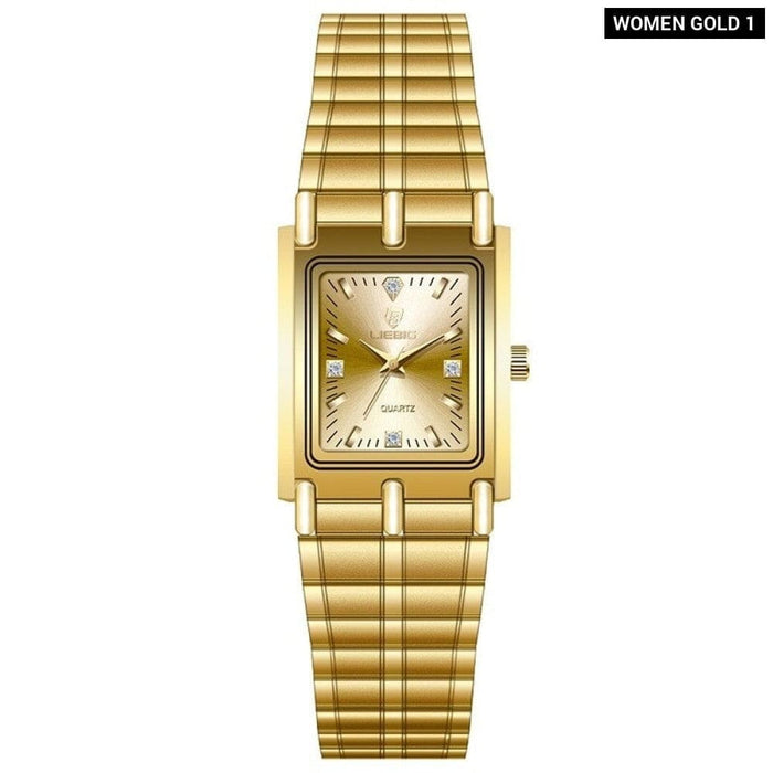 Luxury Stainless Steel Bracelet Quartz Watches Male Ladies