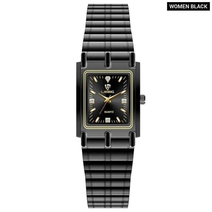 Luxury Stainless Steel Bracelet Quartz Watches Male Ladies