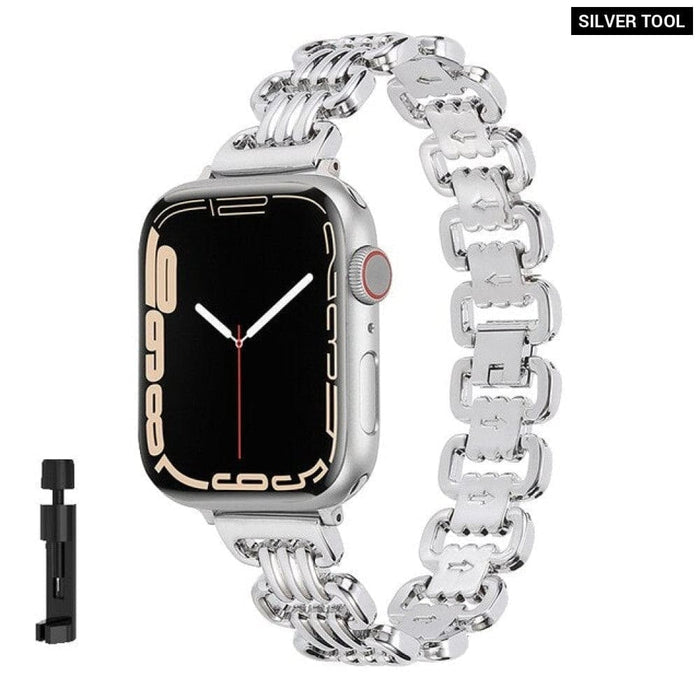 Luxury Steel Watch Strap for Apple