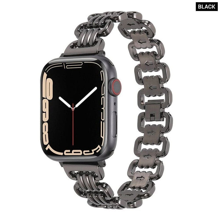 Luxury Steel Watch Strap for Apple