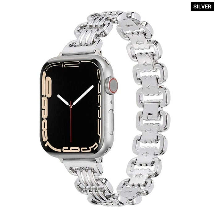Luxury Steel Watch Strap for Apple