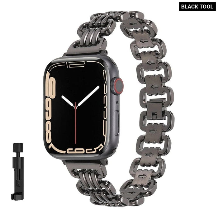 Luxury Steel Watch Strap for Apple