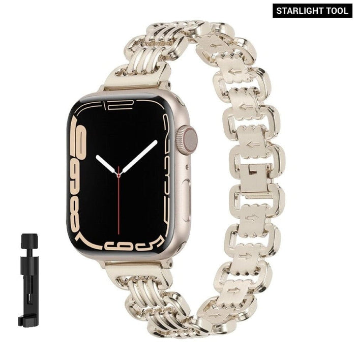 Luxury Steel Watch Strap for Apple