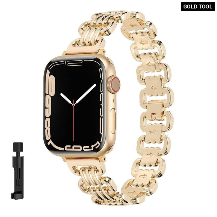 Luxury Steel Watch Strap for Apple
