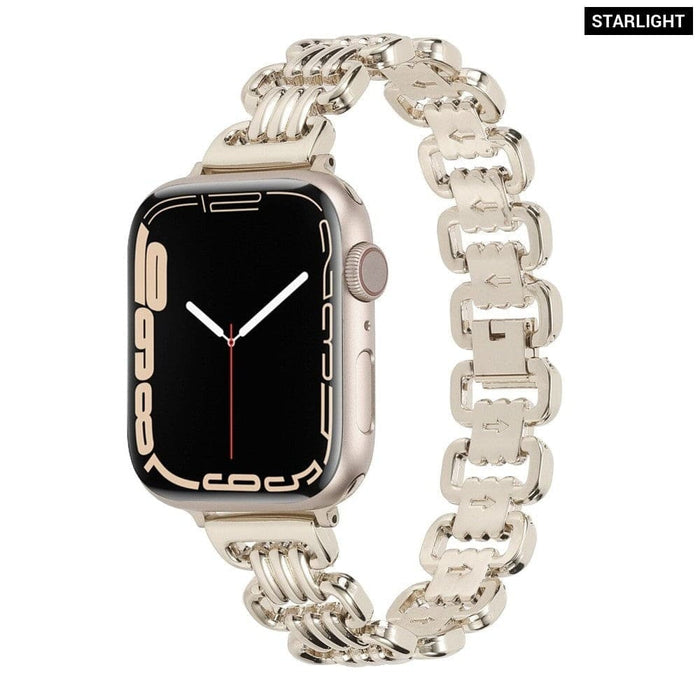 Luxury Steel Watch Strap for Apple