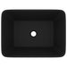 Luxury Wash Basin Matt Black 41x30x12 Cm Ceramic Oaibpx