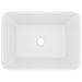 Luxury Wash Basin Matt White 41x30x12 Cm Ceramic Oaibax