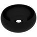 Luxury Wash Basin Round Matt Black 40x15 Cm Ceramic Oaibbn