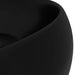 Luxury Wash Basin Round Matt Black 40x15 Cm Ceramic Oaibbn