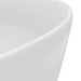 Luxury Wash Basin Round Matt White 40x15 Cm Ceramic Oaibbk