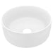 Luxury Wash Basin Round Matt White 40x15 Cm Ceramic Oaibbk
