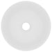 Luxury Wash Basin Round Matt White 40x15 Cm Ceramic Oaibbk