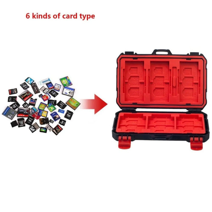 Lynca Portable Memory Card Storage Case Holder Sd Cf Msd