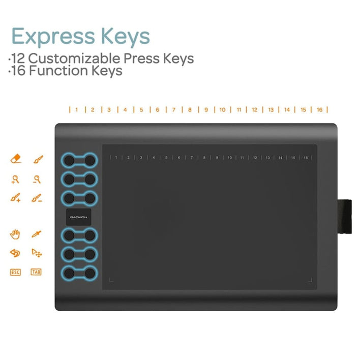 M106k Pro 10’’ Graphics Drawing Tablet with 8192 Levels