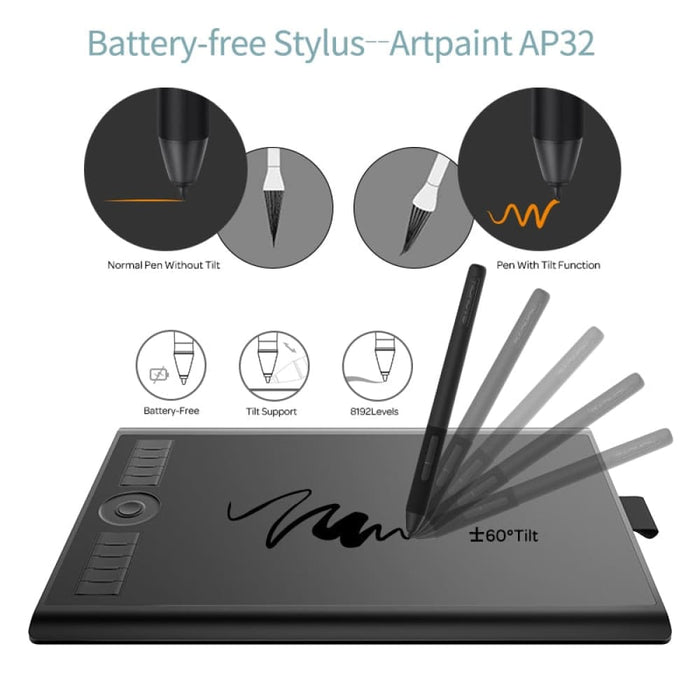 M10k Pro 10 x 6.25 Inches Art Digital Graphic Tablet