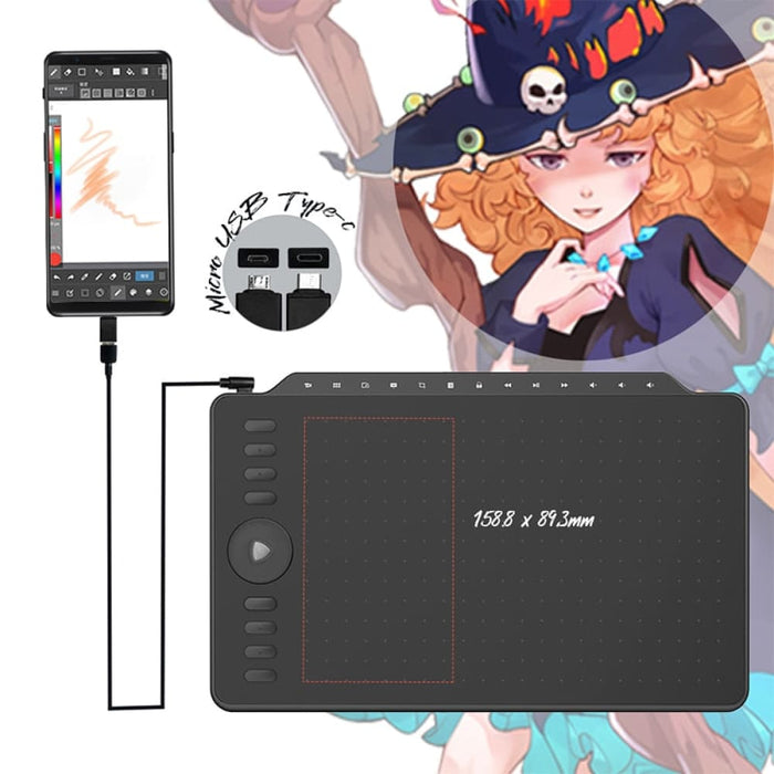 M1220 12 Inch Drawing Graphic Tablet 8192 Levels With 8