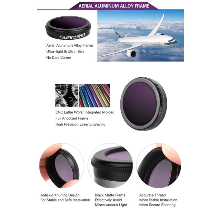 M2z Fi288 Nd8 Pl Nd16 Nd32 Nd64 Nd Lens Filter for Dji