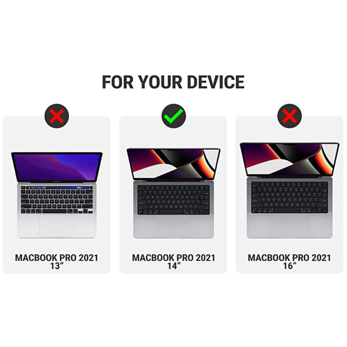 Macbook Pro 14 Case A2442 M1 Max Slim Rubberized Tpu Bumper