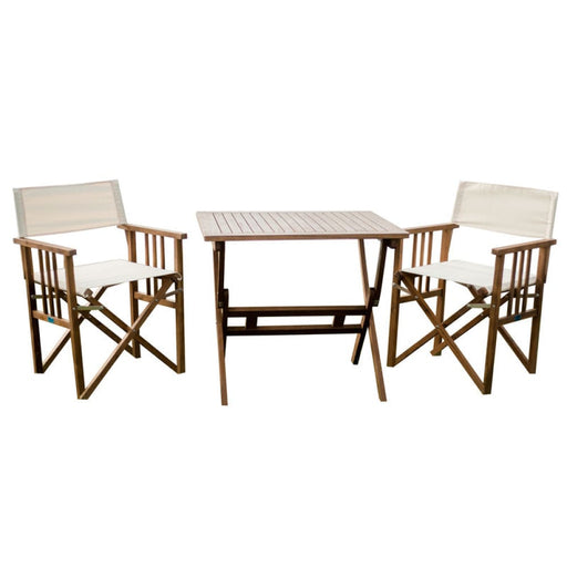 Maculata Folding Table And 2 Director Chairs