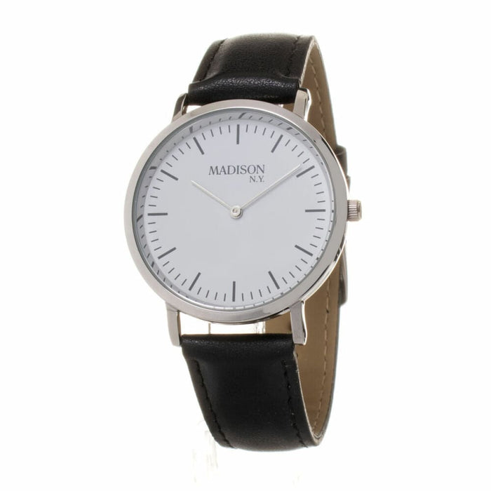 Madison L490b Pn Unisex White Watch Quartz 40mm