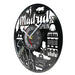 Madrid Skyline Laser Cut Vinyl Record Clock