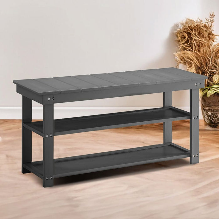 Maeve Shoe Storage Bench - Grey