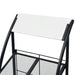 Magazine Rack 47x40x134 Cm Black and White A4 Tbbkk