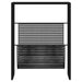 Magazine Rack Black 35x15x45 Cm Steel Ttolln