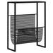 Magazine Rack Black 35x15x45 Cm Steel Ttolln
