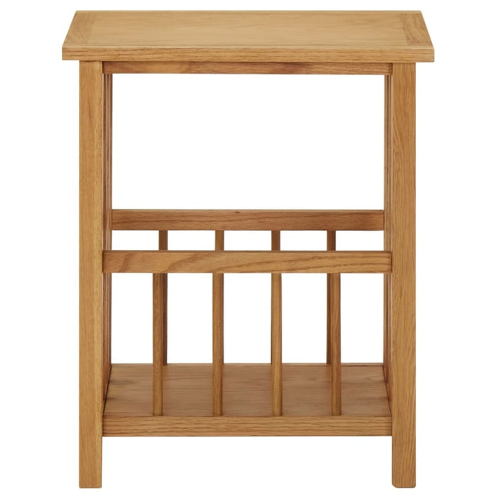 Magazine Table 45x35x55 Cm Solid Oak Wood Xnkont