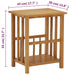 Magazine Table 45x35x55 Cm Solid Oak Wood Xnkont