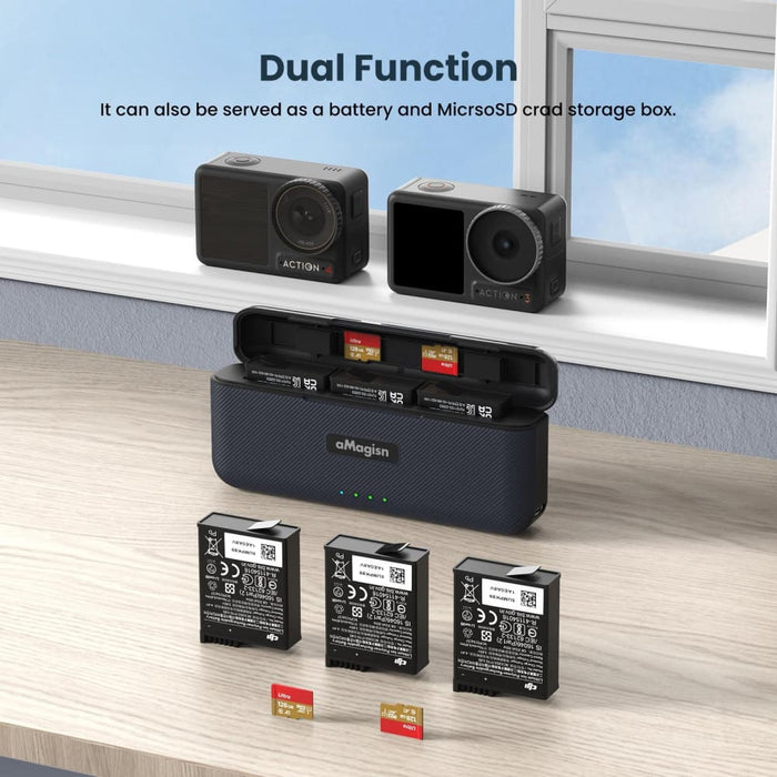 Magisn Fast Charge Charging Box Charger for Sports Camera